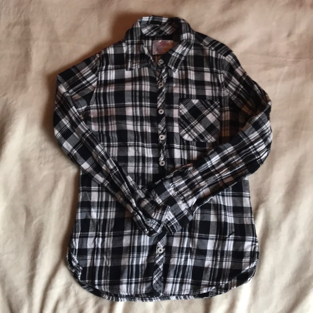 Justice plaid shirt